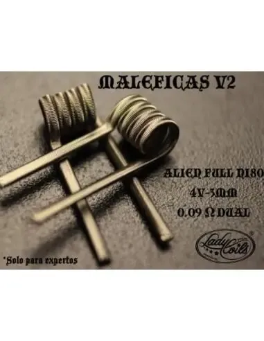 RESISTENCIAS LADY COILS MALEFICAS V2 ALIEN FULL NI80 0.09/0.18