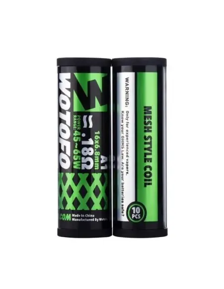 Wotofo Resistores Mesh Style, pacote de 10 unidades mesh para atomizador reconstruível