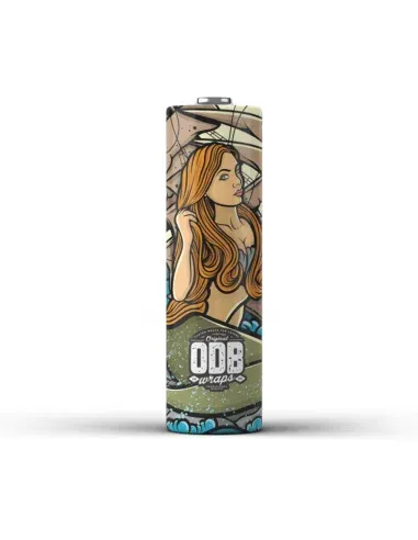 Fundas ODB Wraps 20700 Mermaid, pack de 4 unidades decorativas con diseño sirena para baterías