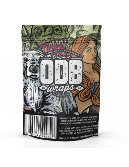 ODB Wraps 20700 Capas de Sereia, pacote de 4 unidades decorativas com design de sereia para pilhas ODB Wraps 20700 Capas de Sereia, pacote de 4 unidades decorativas com design de sereia para pilhas