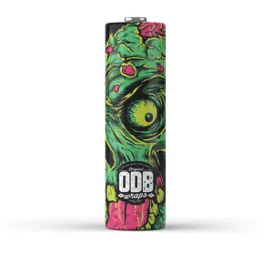ODB Wickelt 20700 Zombie-Koffer, Packung aus 4 dekorativen Einheiten mit Zombie-Design für Batterien