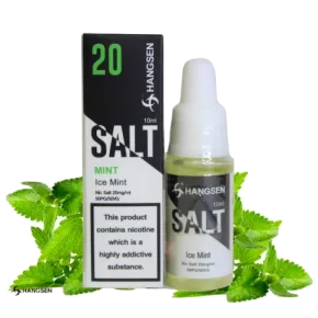 Sales de nicotina Hangsen Menta Fresca 10ml 20mg, sabor menta fresca e intensa para pod