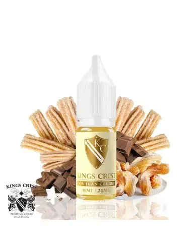 Sales de nicotina Kings Crest Don Juan Churro 10ml 20mg, sabor churro dulce y crujiente