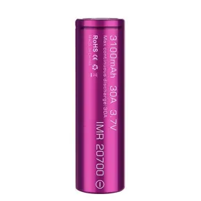 Batería Efest 20700 3100mAh 30A Flat Top, celda de litio de alta descarga para mod de vapeo