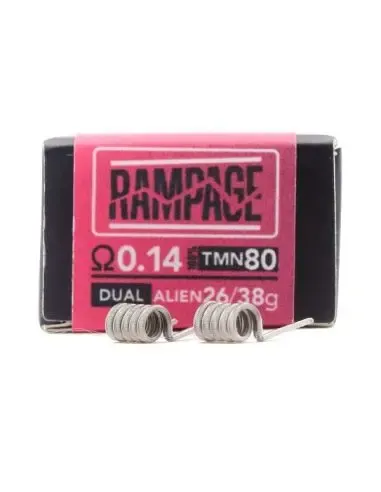 RESISTENCIAS THE FORGE RAMPAGE 0.14 DUAL PACK 2UDS | CHARRO COILS