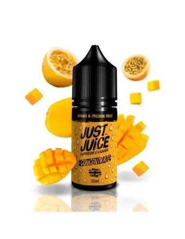 Aroma concentrado Just Juice Maracujá de Manga 30ml, sabor a manga e maracujá para vaping DIY