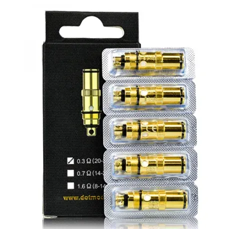 Resistores Dotmod dotAIO 0,30ohm, pacote de 5 unidades de substituição para o kit dotAIO