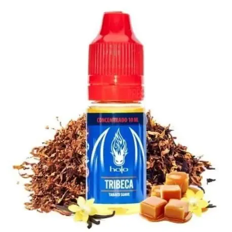Concentrated aroma Halo Tribeca 10ml, tobacco flavor with nutty and caramel notes for DIY vaping