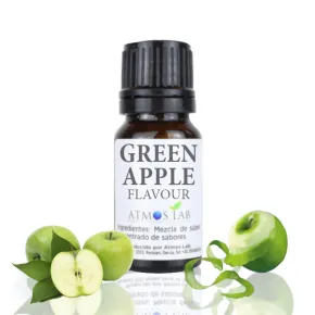 Atmos Lab Green Apple 10ml aroma concentrado, sabor azedo e fresco de maçã verde para vaping DIY
