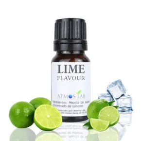 Atmos Lab Lime 10ml aroma concentrado, sabor fresco e cítrico a lima para vaping DIY