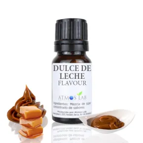 Atmos Lab Dulce de Leche 10ml sabor concentrado, sabor doce de lácteos e caramelo para vaping DIY