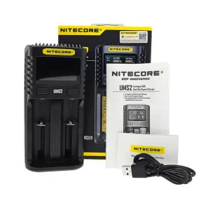 Smart Nitecore UMS2 USB-Ladegerät, 2-Bucht-Ladegerät zum Dampfen von Akkus 2