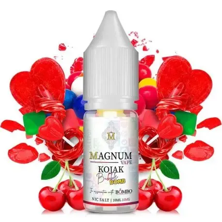 Sales de nicotina Magnum Vape Kojak Bubble Bomb 10ml 20mg, sabor chicle dulce y explosivo