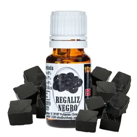 Aroma concentrado Oil4Vap Regaliz Negro 10ml, sabor regaliz negro intenso para vapeo DIY