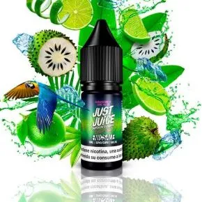 Sais de nicotina Just Juice Exotic Soursop & Lime on Ice 10ml, sabor a soursop e lima fria