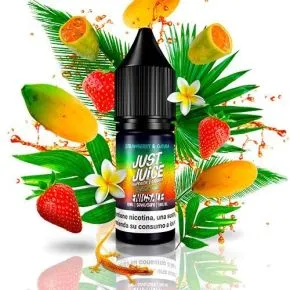 Nikotinsalze Just Juice exotische Erdbeere & Curuba 10ml, Erdbeer- und tropischer Curuba-Geschmack