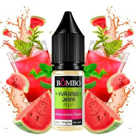 Bombo Wailani Watermelon Mojito 10ml nicotine salts, watermelon flavor and refreshing mojito