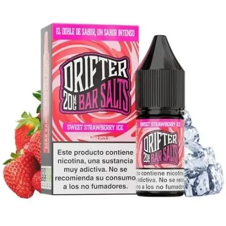 Drifter Bar Sweet Strawberry Ice 10ml Nikotinsalze, kalter süßer Erdbeergeschmack