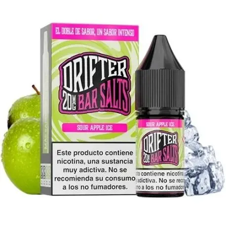 Nikotinsalze Drifter Bar Saures Apfeleis 10ml Nikotinsalze 10ml saures Apfelaroma mit Eis