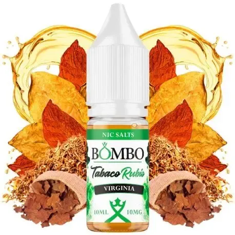 Sales de nicotina Bombo Virginia Tobacco 10ml 20mg Nicotine Salts 10ml, tabaco rubio Virginia
