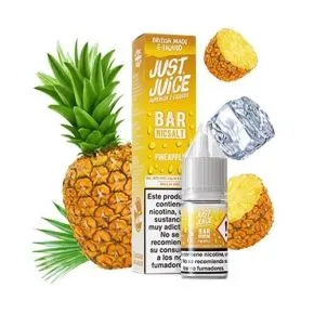 Sales de nicotina Just Juice Bar Pineapple Ice 10ml Nicotine Salts 10ml, sabor piña con ice