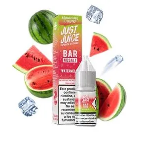 Sales de nicotina Just Juice Bar Watermelon Ice 10ml Nicotine Salts 10ml, sabor sandía con ice