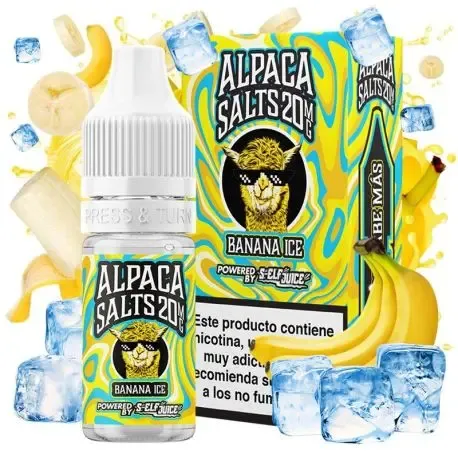 Nicotine salts Alpaca Banana Ice 10ml Nicotine Salts 10ml, banana flavor with ice