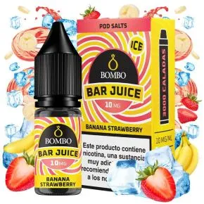 Sais de Nicotina Sumo Bar de Banana Morango Gelo 10ml Bombo Sais de Nicotina 10ml, sabor banana e morango com gelo 20mg 2