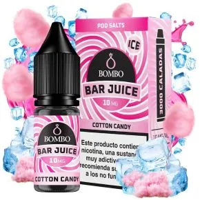 Sal de Nicotina Barra de Sumo de Algodão Doce Gelo 10ml Bombo Sais de Nicotina 10ml, sabor algodão doce com gelo 20mg 2