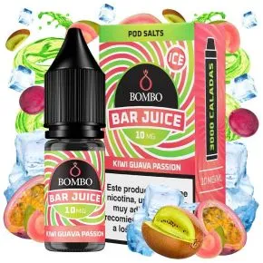 Sal de Nicotina Sumo de Barra Kiwi Goiava Paixão Gelo 10ml Bombo Sais de Nicotina 10ml, kiwi, goiaba e maracujá com gelo 20mg 2