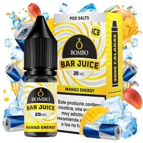 SALES BOMBO BAR JUICE MANGO ENERGY ICE 10ML