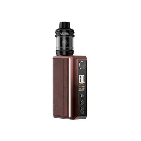 Kit Voopoo Drag 5 Kit with Uforce-X Powerful Tank with dual battery and brown Uforce-X tank