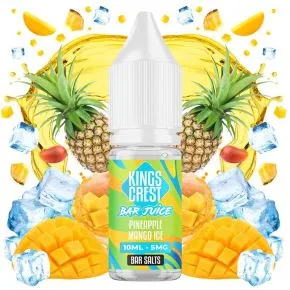 Bar Juice Pineapple Mango Ice 10ml Kings Crest Nikotinsalze 10ml, Ananas- und Mangogeschmack mit Ice Touch