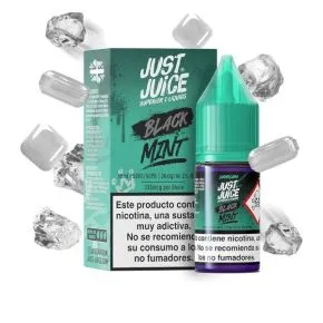 Gama de Menta Preta 10ml Sais de Nicotina 10ml Just Juice Sais de Nicotina 10ml, sabor intenso e fresco a hortelã
