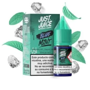 Mint Range Blue 10ml Just Juice Sais de Nicotina 10ml, sabor a hortelã com toque frutado