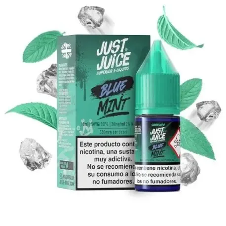 Mint Range Blue 10 ml Just Juice Nikotinsalze 10 ml, Minzgeschmack mit fruchtiger Note