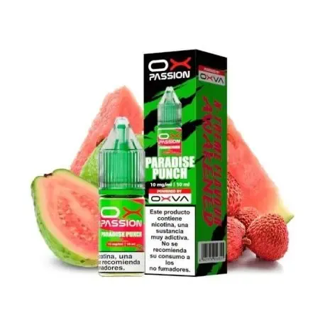 OX Passion Paradise Punch 10ml OXVA Sais de Nicotina 10ml, mistura de frutas tropicais