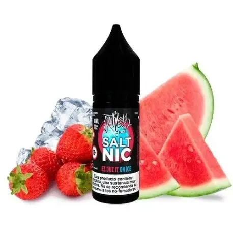 Sales de nicotina EZ Duz It On Ice 10ml Ruthless Nicotine Salts 10ml, sabor frutal con toque ice refrescante