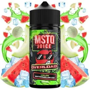 Longfill MSTQ Overload Melon Melon Watermelon Ice aroma 30ml, aroma frutado doce e refrescante com frescura mentolada