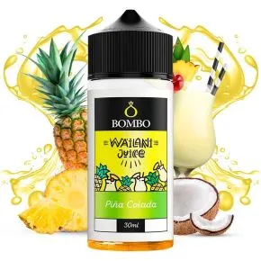 Longfill Bombo Wailani Piña Colada aroma 30ml, aroma tipo cocktail tropical com coco e ananás