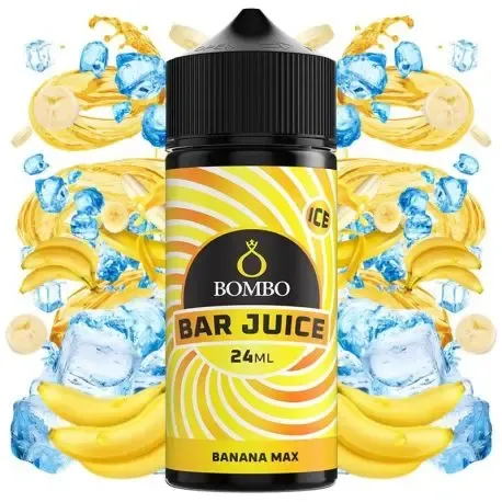 Longfill Bar Juice Banana Max Ice Bombo aroma 24ml, aroma doce e maduro a banana com frescura mentolada