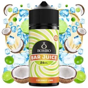 Longfill Bar Juice Coco Lime Ice Bombo aroma 24ml, aroma cítrico tropical com frescura mentolada