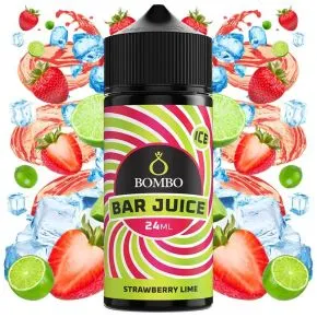 Aroma Longfill Bar Juice Strawberry Lime Ice Bombo 24ml, aroma cítrico y dulce con frescor mentolado