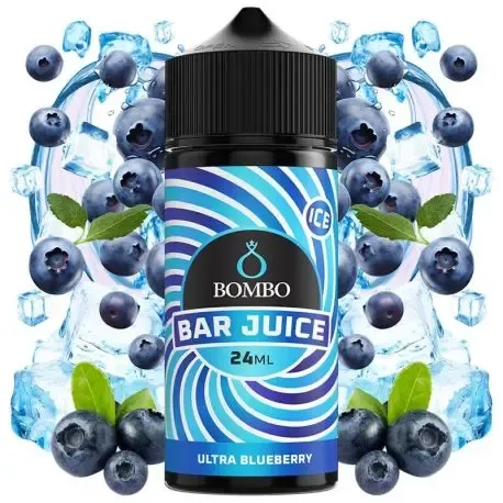 Aroma Longfill Bar Juice Ultra Blueberry Ice Bombo 24ml, aroma dulce de blueberry con frescor mentolado