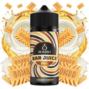 Aroma Longfill Bar Juice Creamy Cookie Bombo 24ml, aroma suave e doce como uma bolacha assada