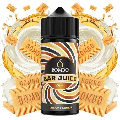 Aroma Longfill Bar Juice Creamy Cookie Bombo 24ml, aroma suave e doce como uma bolacha assada