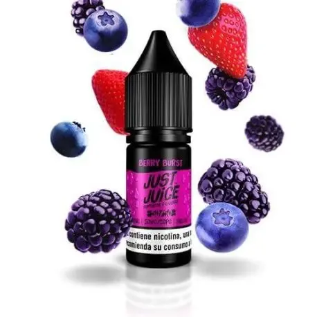 Berry Burst Just Juice 10ml, intense liquid with notes of sweet and acidic berries for daily vaping