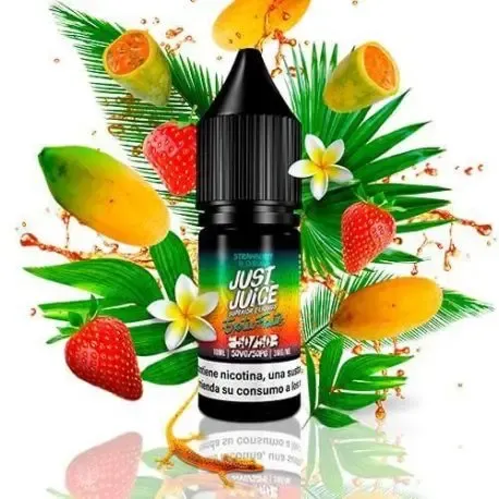 Exotic Strawberry & Curuba Just Juice 10 ml, líquido intenso com notas de morango e fruta exótica para vaping diário