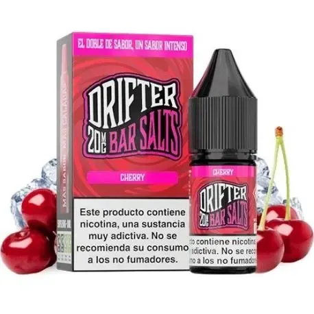 Sales de nicotina Drifter Bar Juice Cherry 10ml, sabor intenso a cereza para vapeo diario