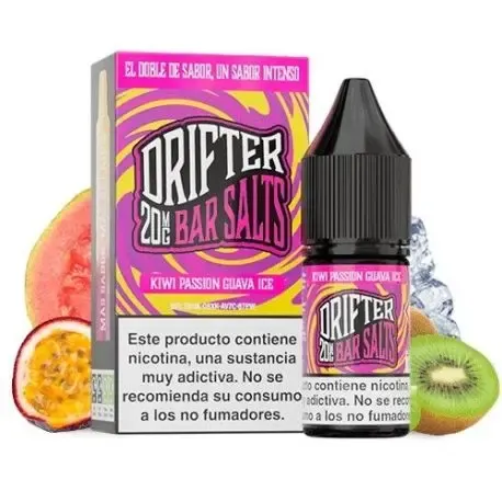 Drifter Bar Juice Kiwi Passion Guava Ice 10ml, intensiver tropischer Fruchtgeschmack mit erfrischendem Touch beim täglichen Damp